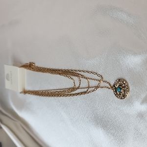 Blue Eye 6 layer Gold shade individual necklaces